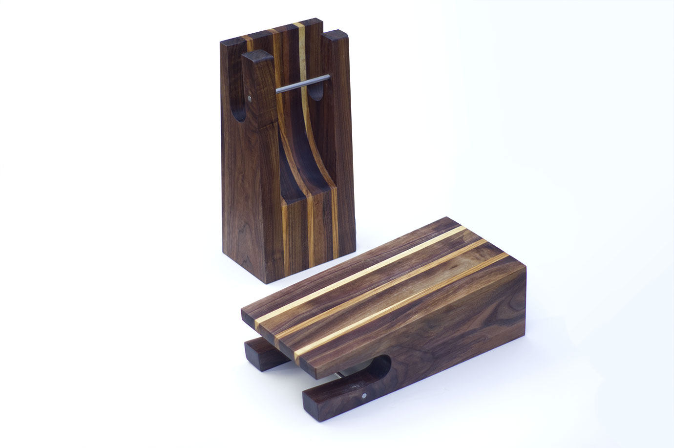 Walnut and Hickory bike racks